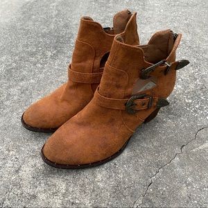 Western Ankle Boots Vintage Havana